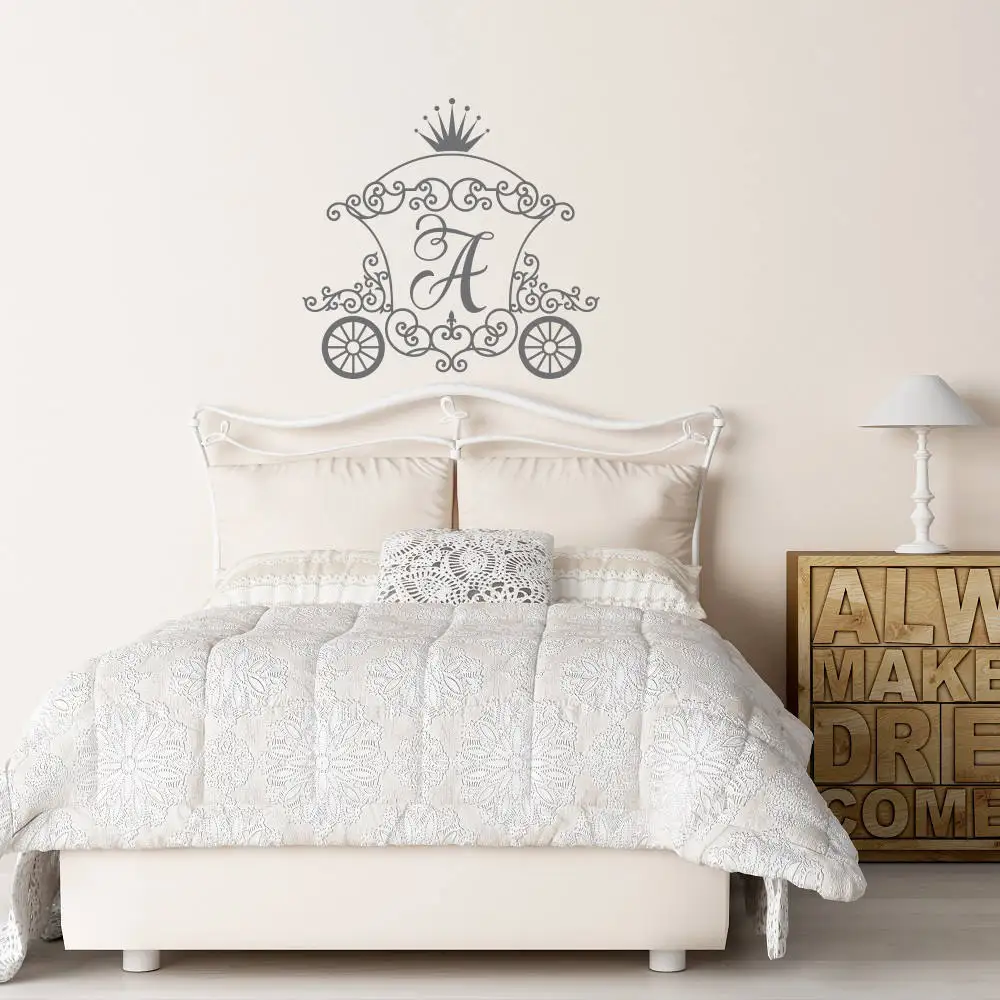 Personalized Initial Letter Wall Decal Monogram Room Decor