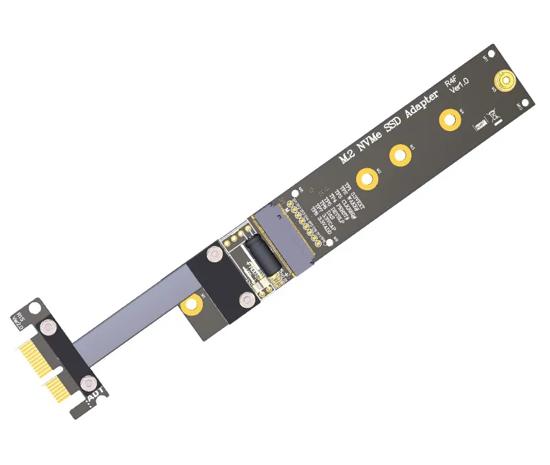 M.2 M ключевой Накопитель SSD с протоколом NVME к PCI-e PCIe x1 Адаптерная плата гибкий плоский кабель M2 keyM PCI-Express pci express 1x Gen3.0 R14SF