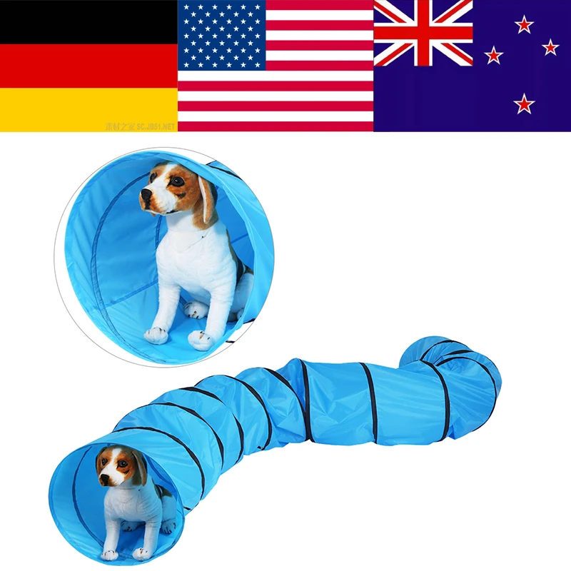 Pet Tunnel Toy Funny Interactive dog Toys Passageway Tubes Collapsible Crinkle Folding Play Toy