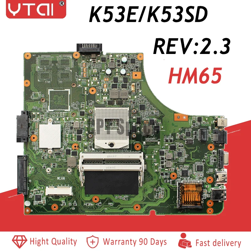 K53E اللوحة الأم ل ASUS P53E K53SD اللوحة القس: 2.3 PGA989 HM65 بلاكا ماي ddr3 100% اختبار سليمة K53E اللوحة الأم ل ASUS P53E K53SD اللوحة القس: 2.3 PGA989 HM65 بلاكا ماي ddr3 100% اختبار سليمة