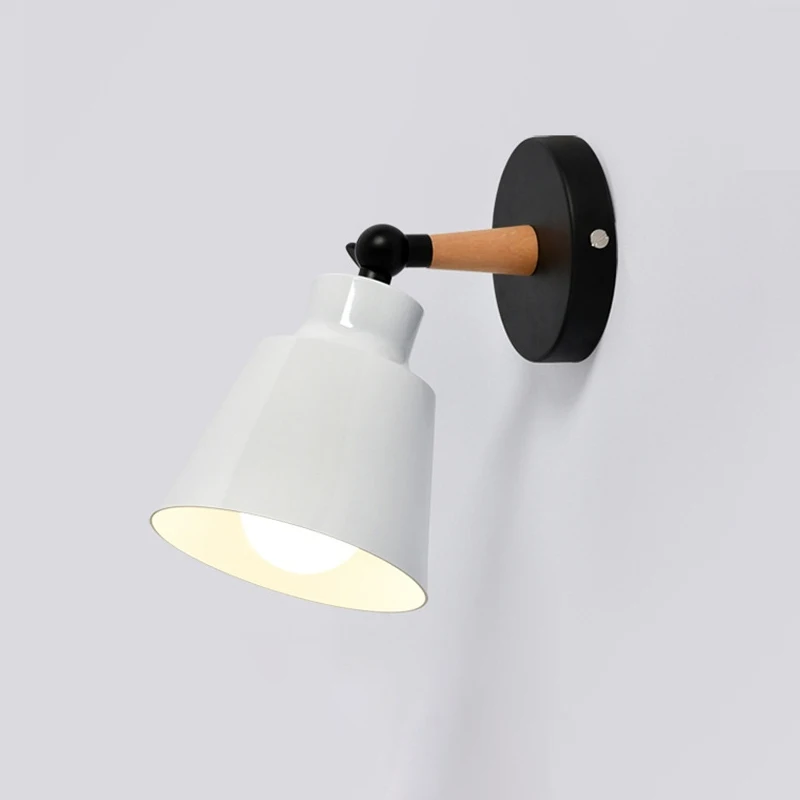 Horsten Nordic Wall Lamp Modern LED Wooden Wall Sconce Japanese Style Lighting Bedside Bedroom Living Room Home Bar-2