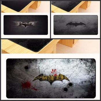 

Yuzuoan Free Shipping Game Large Mouse Pad Print Locking Edge PC Computer Gaming Logo Batman Mousepad Rubber Play Mat As Gift