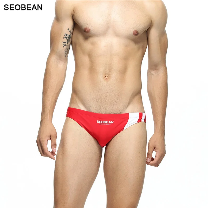 red swimwear men