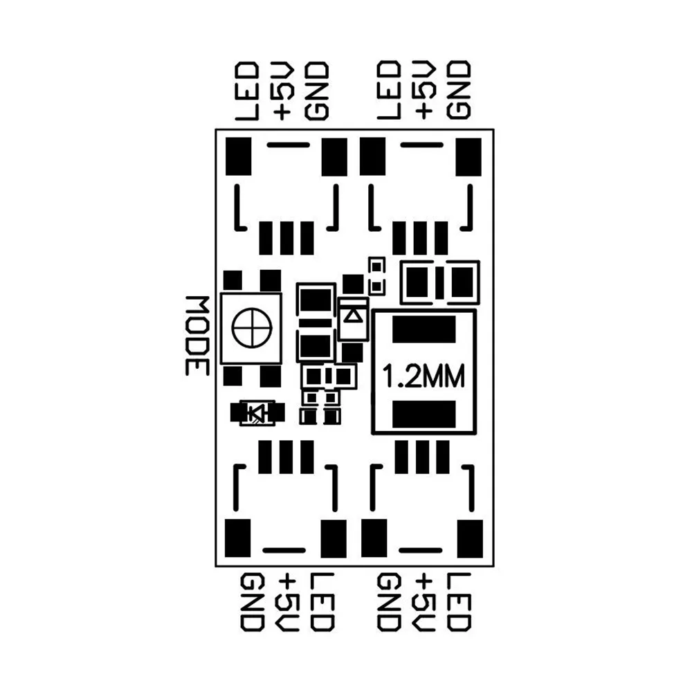 4 шт. WS2812 светодиодный светильник 2-6S 7 цветов переключаемый светодиодный контроллер для радиоуправляемого дрона FPV