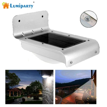 

Lumiparty 16 Bright LED Wireless Solar Powered Motion Sensor Light Outdoor Garden Path Wall Mount Gutter Fence Security Lamp