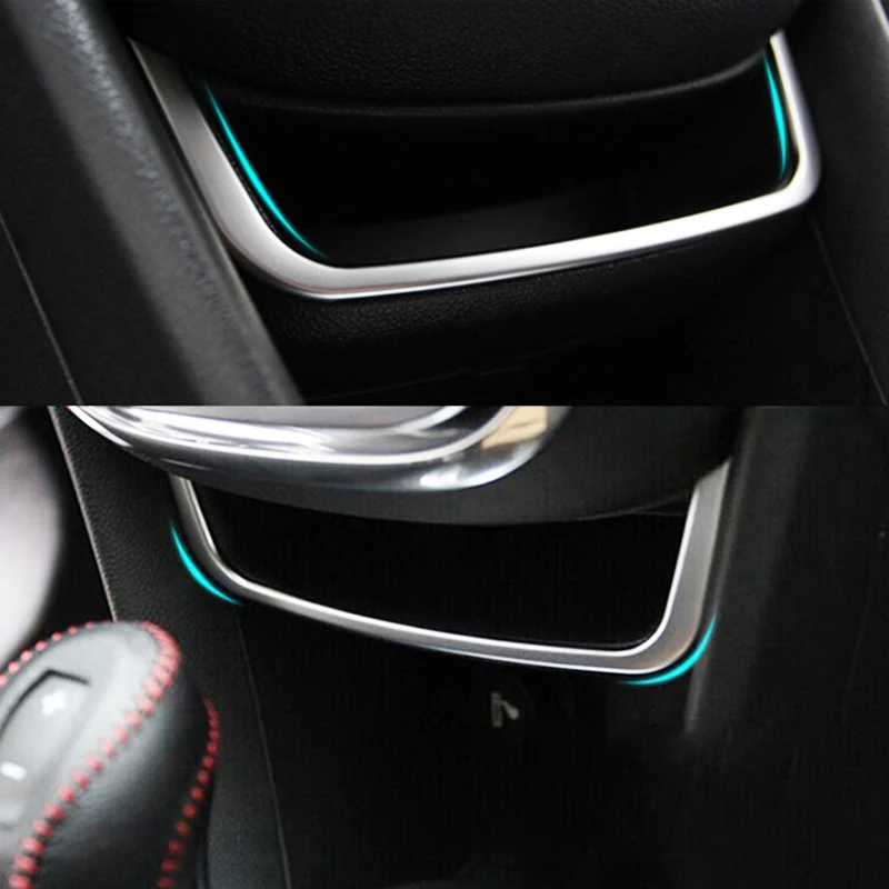 

AX Chrome Storage Box Cover Center Console Trim Decoration Garnish For Buick Encore/Opel/Vauxhall Mokka 2012 2013 2014 2015 2016