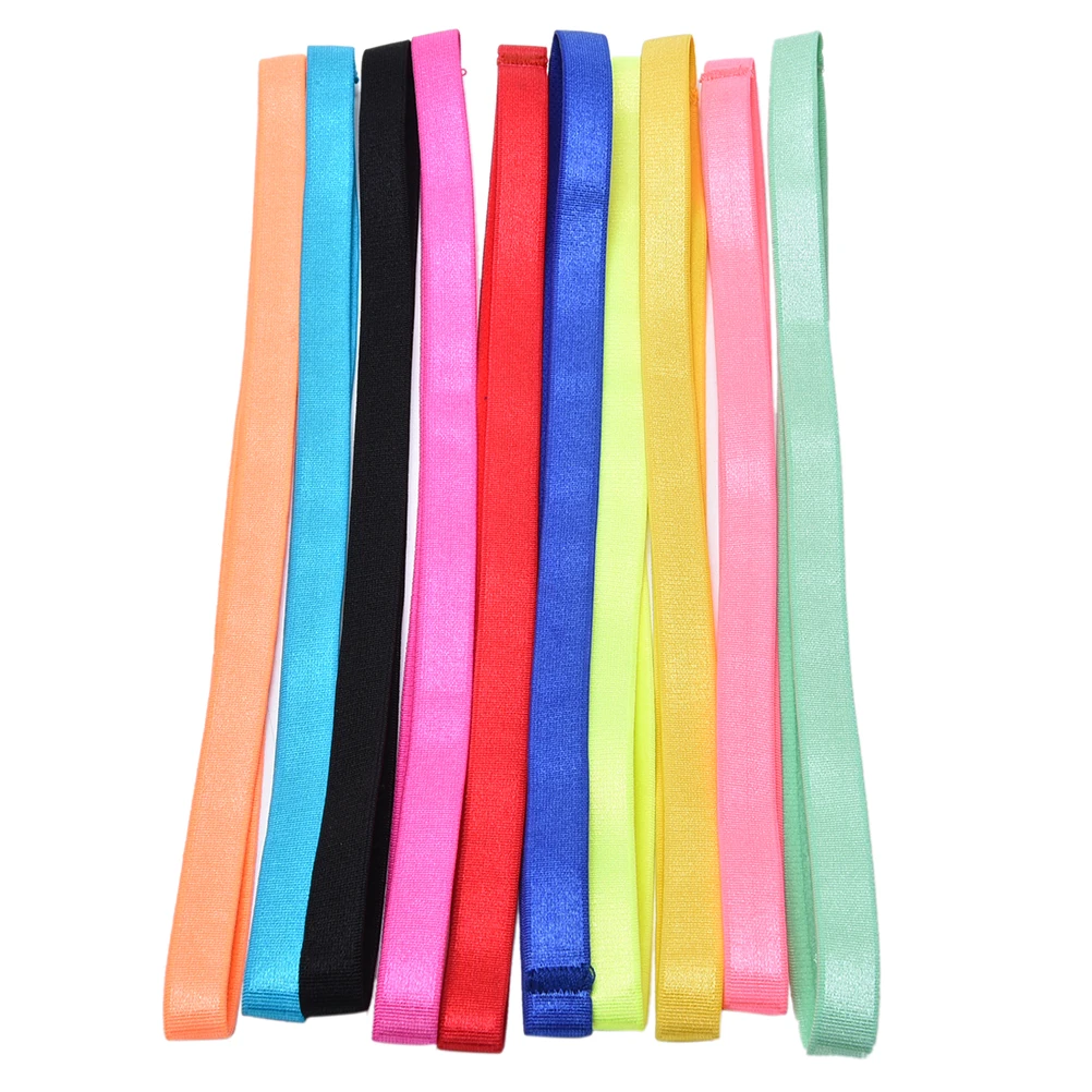 

Sport hair bands Sports headband girls sport Anti-slip Elastic Rubber Sweatband for Football Running for Women Men 1Pc