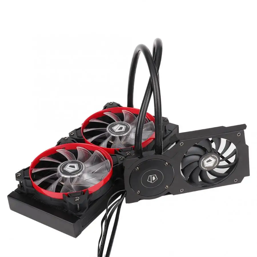 

ID-COOLING Frostflow 240VGA Graphics Card Water Cooler CPU Radiator Cooling Low Noise & Big Airflow Fan ing electronics