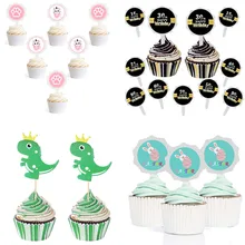 6 шт./упак. 18/30 для взрослых день рождения пользовательские украшения для выпечки счастливое украшение для именинного торта для детей декор для вечеринки в честь Дня рождения свадебные принадлежности