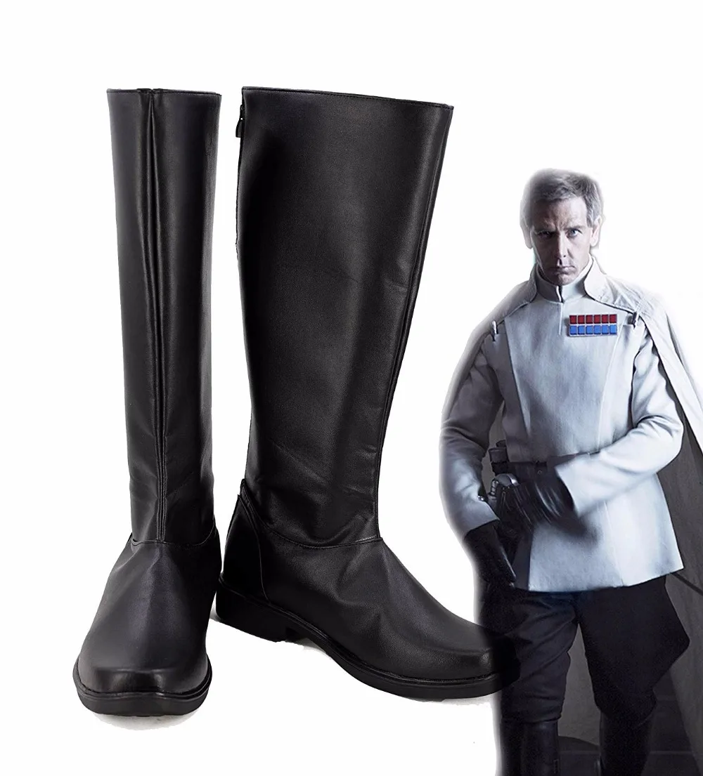 Rogue One: A Star Story Cosplay Orson обувь кренник черные высокие ботинки на заказ|Туфли| |