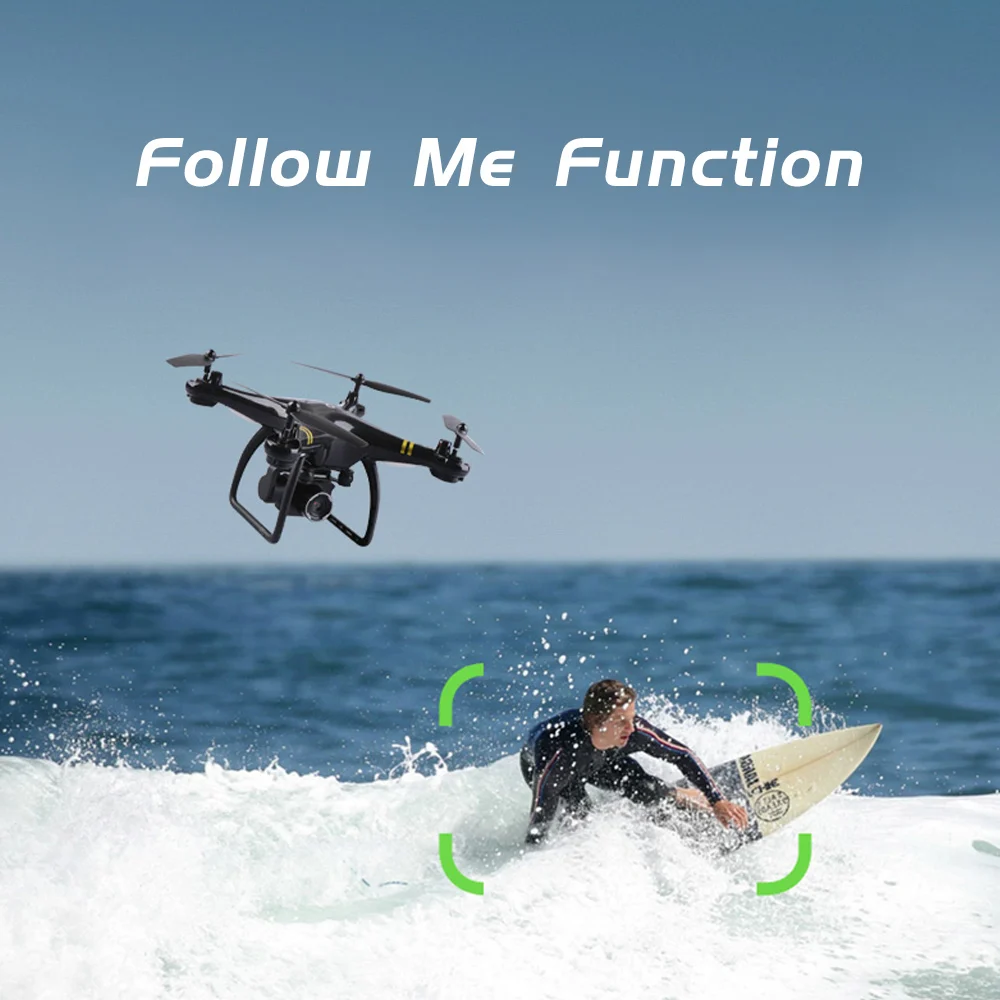 Дрон GW168 2020 GPS Дроны с HD камерой Wi Fi FPV удержанием высоты следуй за мной RC камера