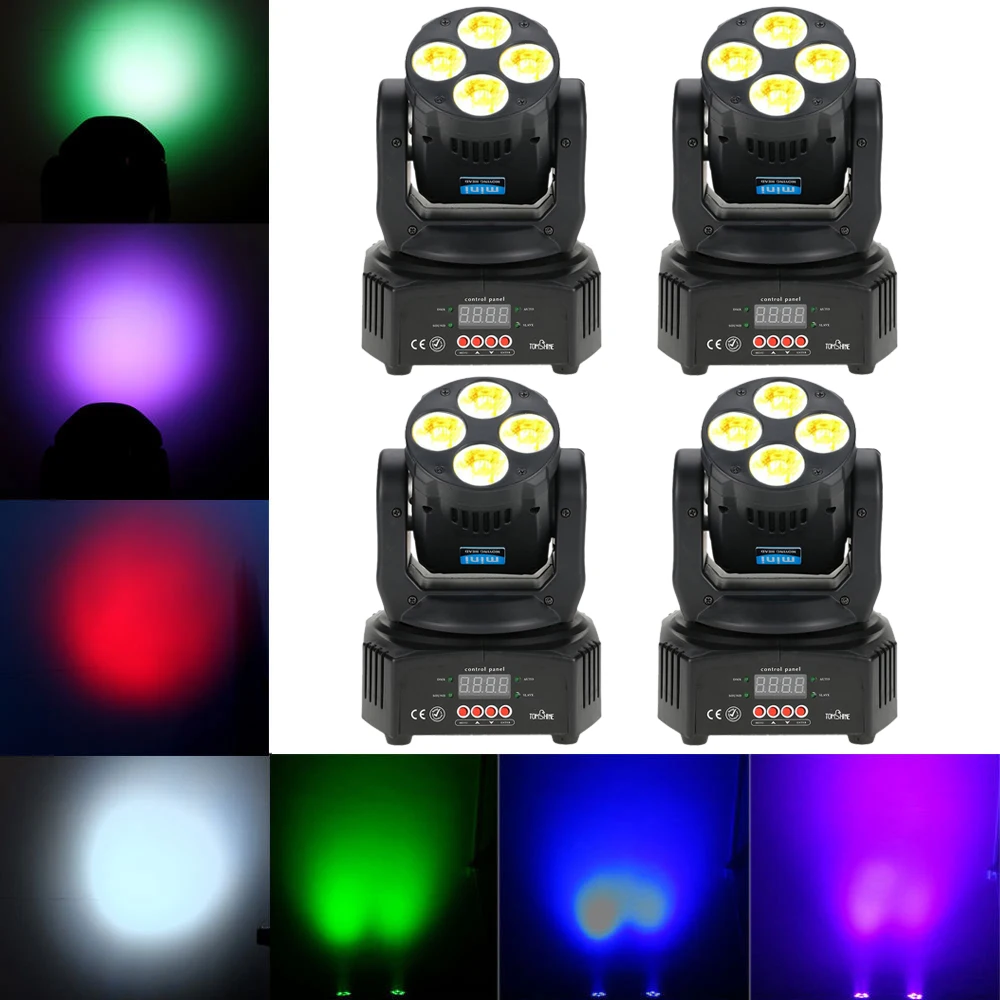 

DMX512 Master-Slave Disco Lighting Led Stage Light Dj Christmas UV 6 IN1 Washing Effect Moving Head Stage Light Party Projector