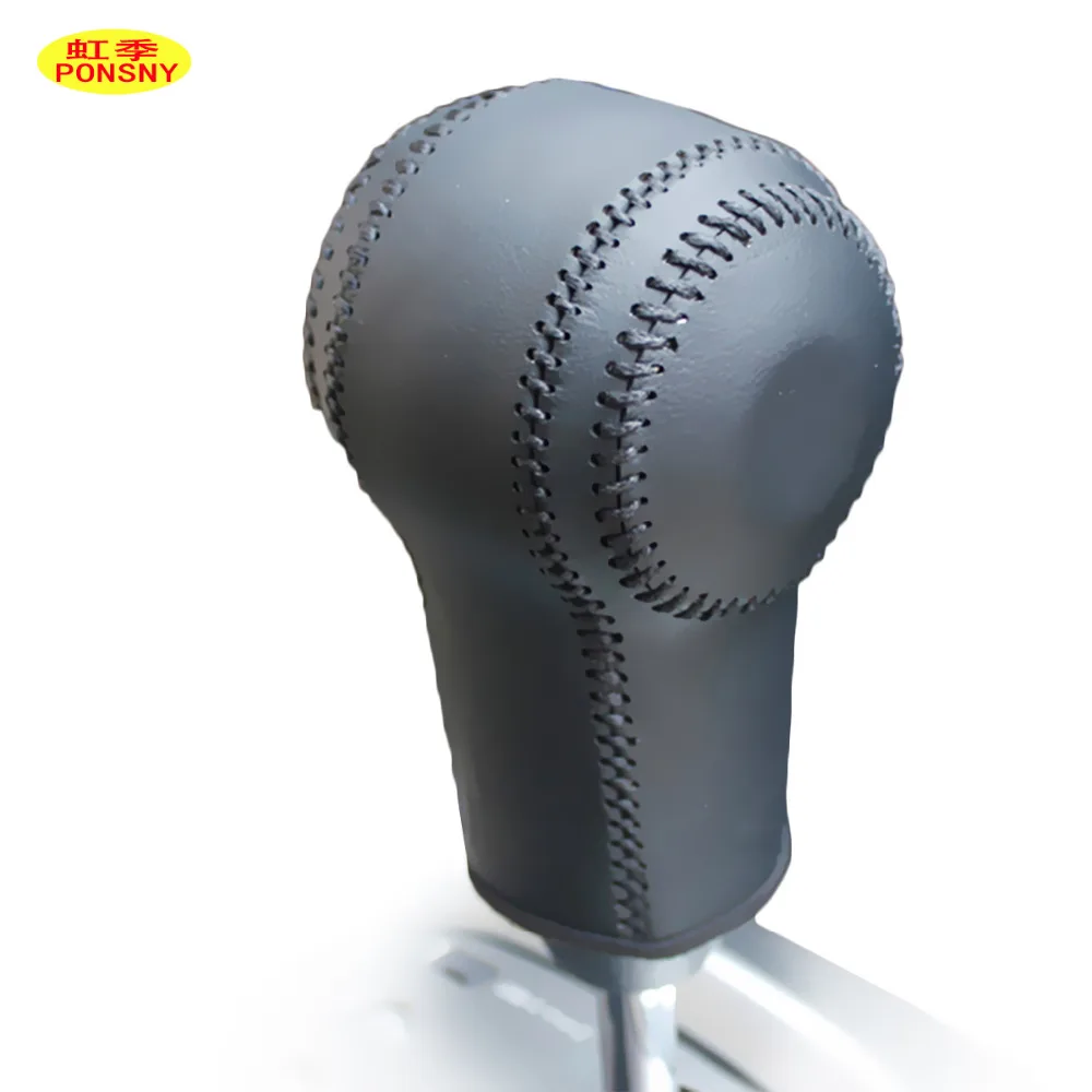 

PONSNY Automatic Gear Covers Case for Nissan Qashqai X-Trail Car Gear Cover Hand-stitched Genuine Leather