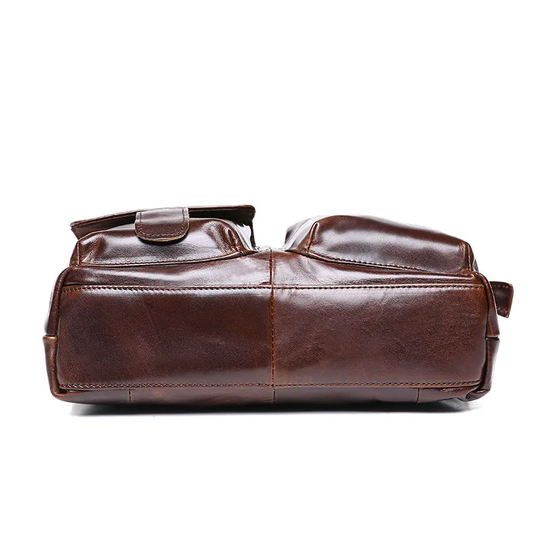 Черный Ангел натуральная кожа мужской деловой портфель сумка для путешествий мужские сумки на плечо масло воск кожаные сумки