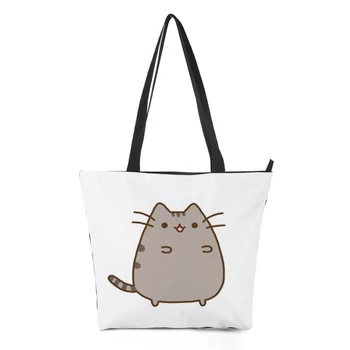 

CROWDALE hot selling Customize Women Bag Totoro series Printing Shoulder Bag Trapeze bag Handbag Casual Tote Handbag 44.5*35cm