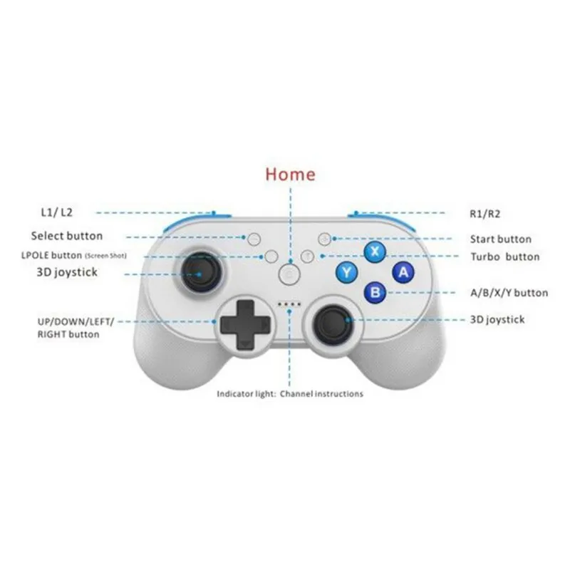 Mini Wireless Bluetooth Gamepad For Nintendo Switch Console NS Game Controller Gamepad with NFC / Turbo and Auto Turbo Som