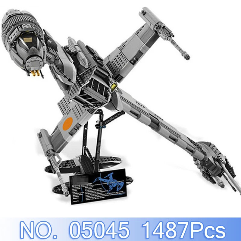 

Lepin 05045 1487Pcs Star Wars Figures The B-wing Starfighter Model Building Kits Blocks Bricks Toy For Children Compatible 10227