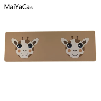 

Cute little cow giraffe Cartoon wallpaper 300x900mm mouse pad Computer games non-slip table mats Can be customized