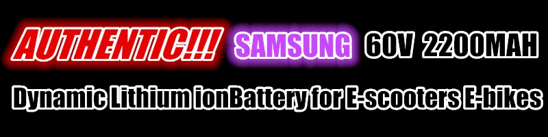 100% реальная для SAMSUNG 60 В 132WH 2.2AH динамический литий-ионный Батарея 2200 мАч для электрические велосипеды, e-самокатов, e-велосипеды Мощность банк