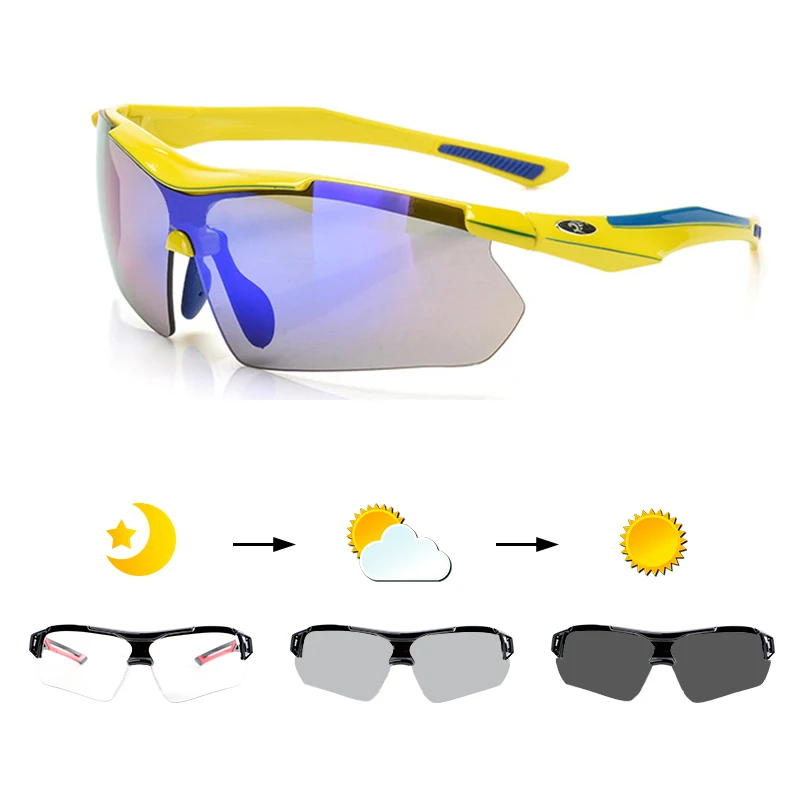 Mountain bike 3 lens polarized sunglasses eyewear cycling sunglasses mtb 