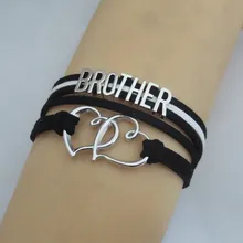 Модные браслеты love brother подвеска-Шарм ручной работы brother браслеты и браслеты для женщин и мужчин