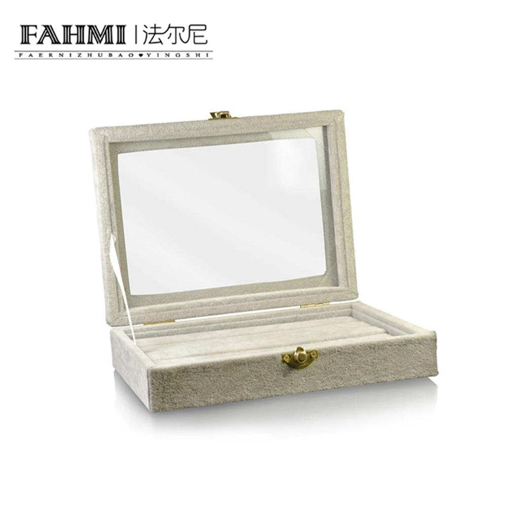 

FAHMI New High-quality Rings Compartment Jewellery Set Box Boutique Jewelry Gift Box Clavicle Chain Jewelry Premium Box