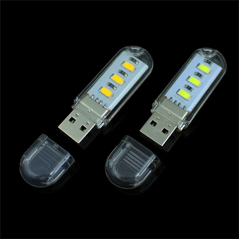 

3 Led 5730 SMD USB LED light Lamp Mini Night bulb Portable USB Book Reading Light Lamp For Notebook Laptop