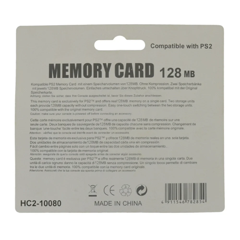Cartão de Memória para Ps2 para Playstation Monte Rastreado 128 mb 2 10 Pcs um - Image 4