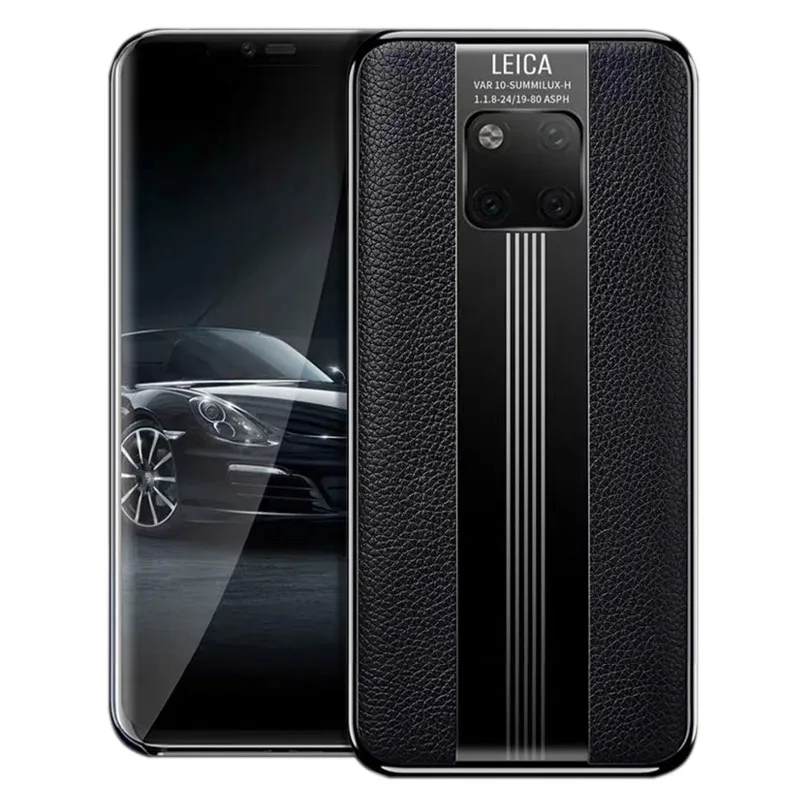 

For Huawei Mate 20 Pro Case Luxury Genuine Leather Phone Case For Huawei Mate 20 Porsche Design Plate Cover For Huawei Mate 20 X