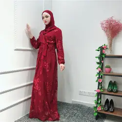 2019 Новое поступление летние элегантные модные стиль мусульманских для женщин Красота плюс размеры Длинные абаи S-XXL
