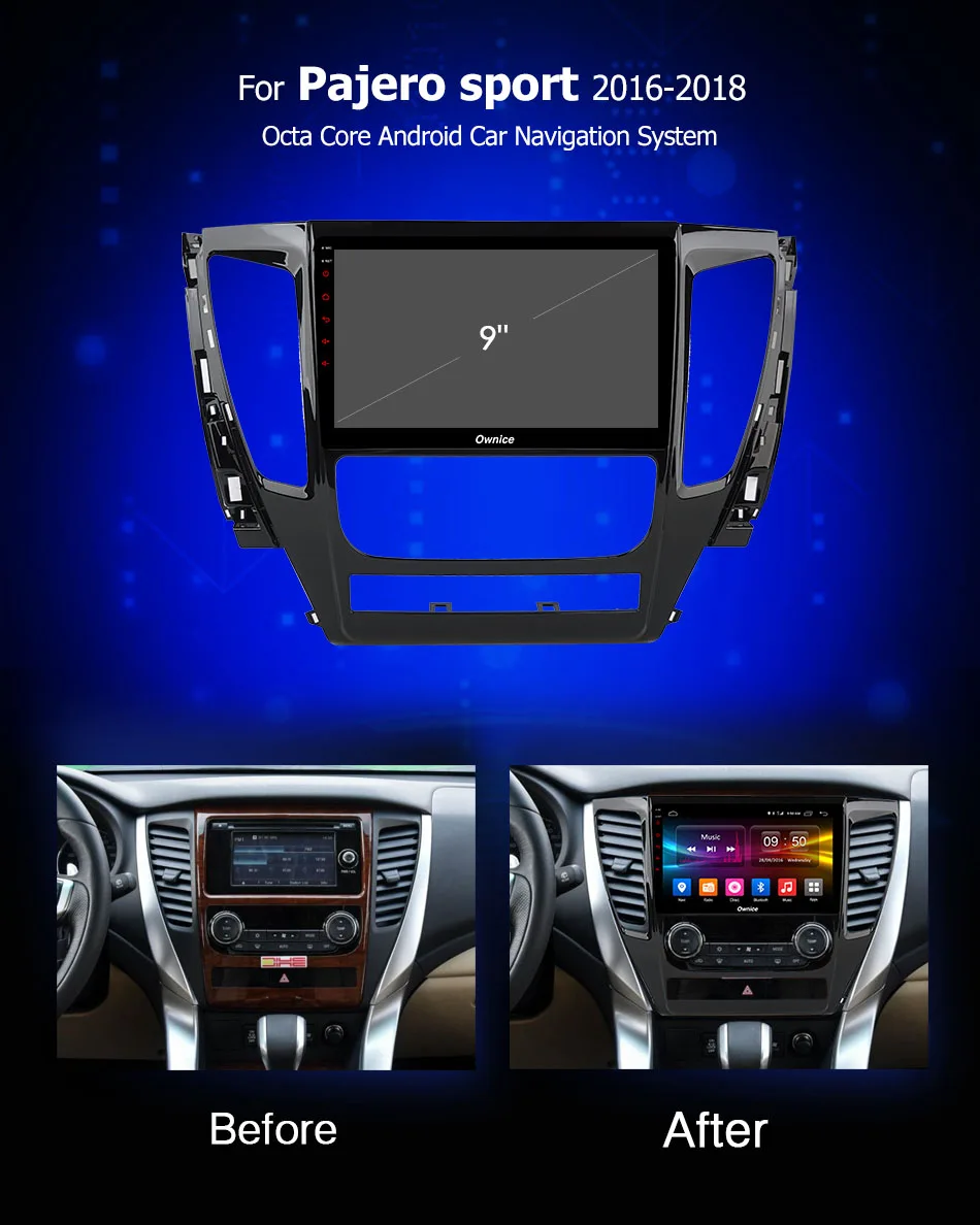 Ownice C500 + G10 9 дюймов Full HD сенсорный экран Android 8 1 автомобиля gps радио плеер для Pajero