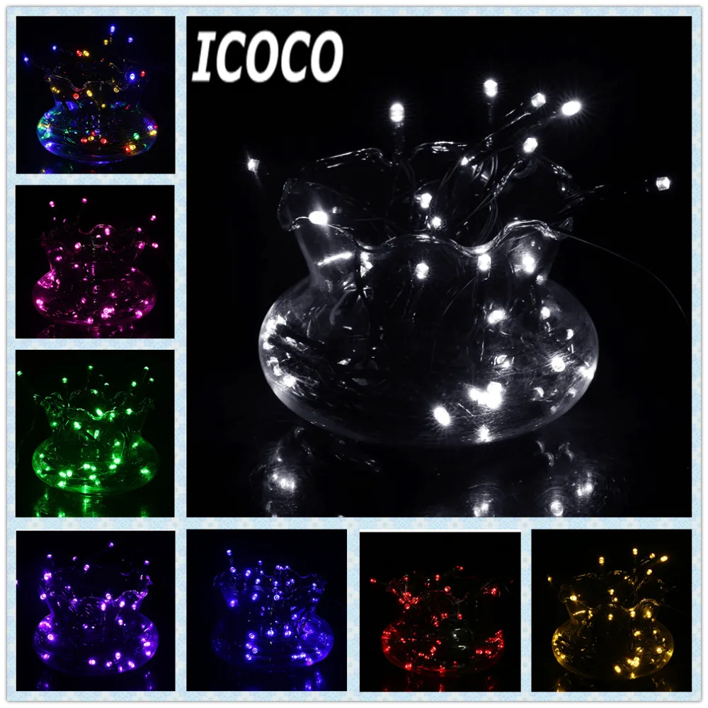 

ICOCO 7M 50LED Solar Powered Ultra Bright Waterproof IP68 Holiday Christmas Garland Colorful Fairy String Light for Party Decor