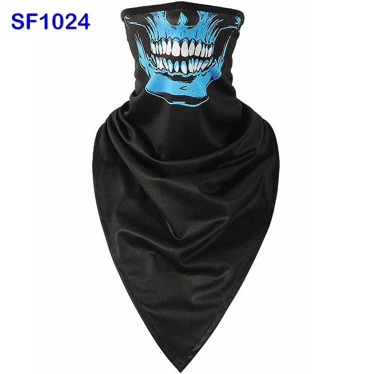 WildSurfer плюс треугольные Braga Cuello походные шарфы для верховой езды дышащие полулицевые маски черепа велосипедная Лыжная бандана для рыбалки FJ37 - Цвет: SF1024