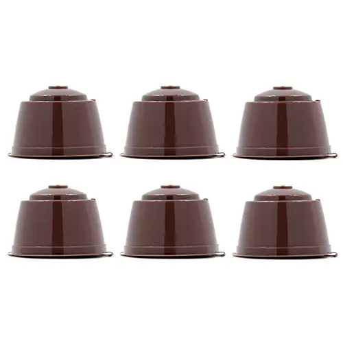 Best Offers 6 Pcs/Pack Refillable Reusable Refill Coffee Capsule Pod Filter Bracket Cup for Nescafe Dolce Gusto Machines Cafeteira Best Offers 6 Pcs/Pack Refillable Reusable Refill Coffee Capsule Pod Filter Bracket Cup for Nescafe Dolce Gusto Machines Cafeteira
