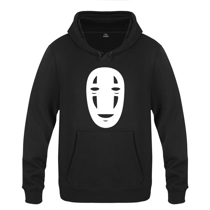 

Spirited Away Hoodies Mens 2018 Fashion Cotton Anime Spirited Away No Face Man Sweatershirts Unisex Thick Pullover Trendy