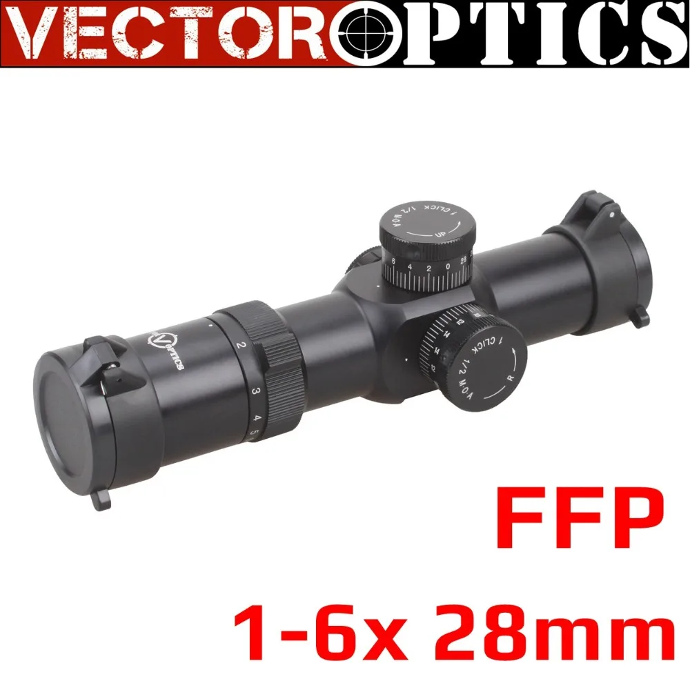 

Vector Optics Apophis 1-6x28 FFP 35mm Tactical Riflescope AR15 Compact Rifle Scope MP MOA Reticle for Shooting