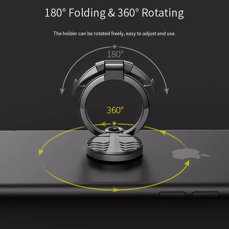 Магнитный 360 градусов черный золотой серый металлический держатель для мобильного телефона Универсальный кронштейн для телефона iPhone samsung ipad стол