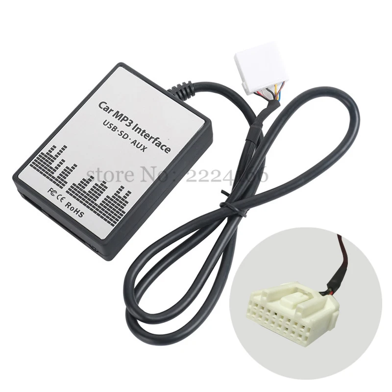  USB SD AUX Car mp3 reproductor de música adaptador CD cambiador para Mazda 2 3 5 6 MX-5 RX-8 MPV in