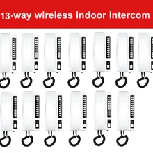 ZHUDELE Новое прибытие 2,4 ГГц цифровой беспроводной внутренний домофон для 13 комнат, 99 Выдвижная гарнитура, стабильная передача сигнала