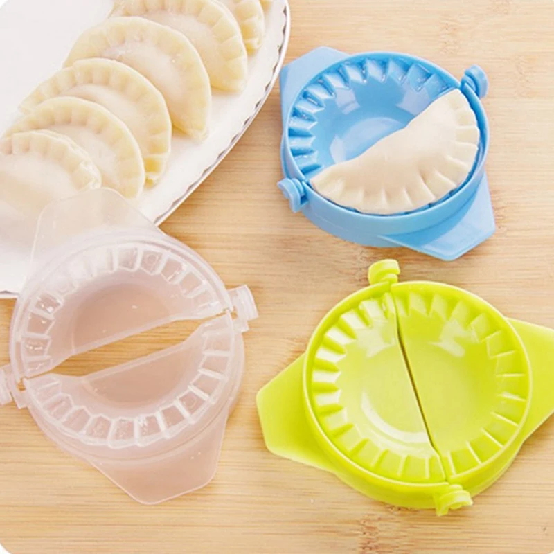 

2pcs Dumplings Mold Tool Hand Press Plastic Eco-Friendly Easy Maker Dumpling Pie Clips Pastry Tools Cozinha Kitchen Accessories