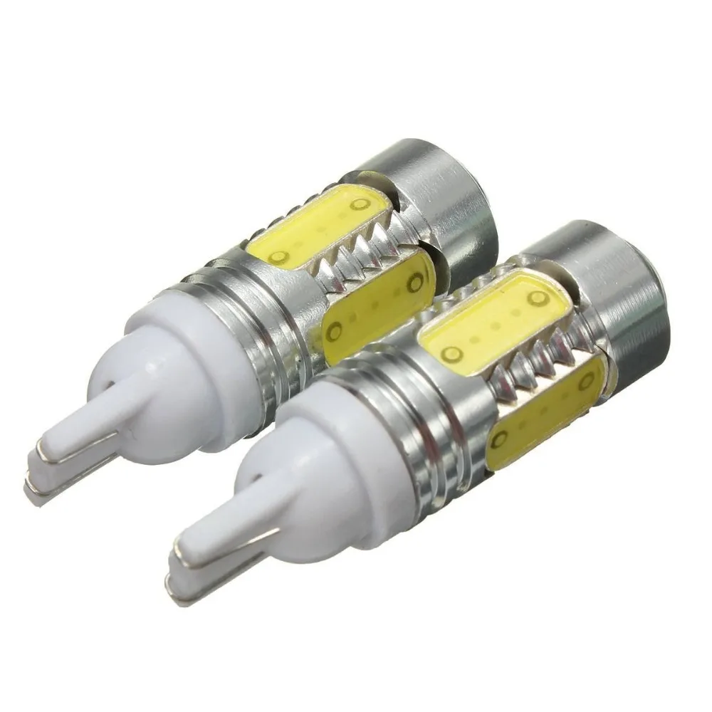 Автомобильная светодиодная лампа T10 2 шт. 4 COB + 1CREE XP E Chip LED W5W автомобильная для