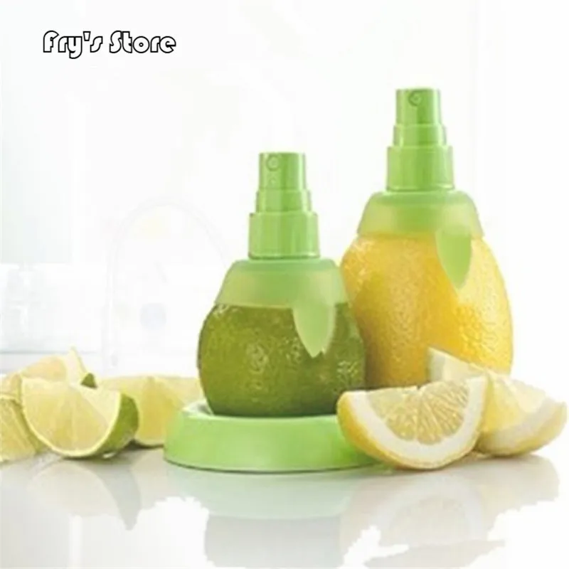 

2Pc/set Green Lemon Sprayer Fruit Juice Citrus Lime Juicer Spritzer Kitchen Gadgets Spray Manual Juicer Fruit Juice for Kitchen
