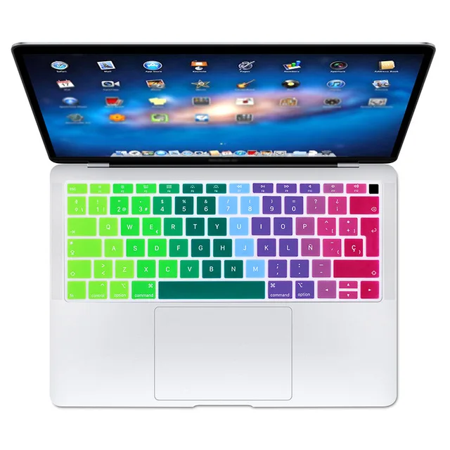 Чехол для клавиатуры с испанской раскладкой Macbook 2018 New Air 13 Retina touch ID A1932 |