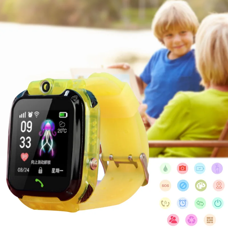 Kinder Telefon Uhr Wasserdichte GPS Positioning Kamera Mückenschutz Smart Uhr remote überwachung um
