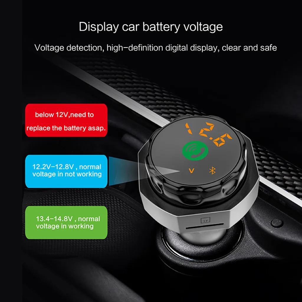 Fm передатчик Aux беспроводной Bluetooth модулятор громкой связи автомобильный