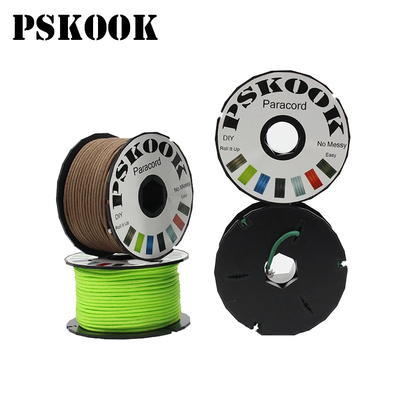 PSKOOK Стандарта Mil типа 3 нити Core 100 футов (31 м) парашютный шнур Паракорд микро