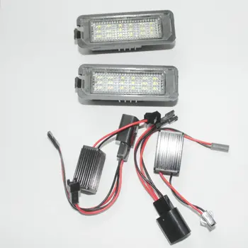 

2Pcs Car Canbus no error LED License Plate Lights For VW Golf 5 6 GOLF 7 Passat Phaeton Touran New Beetle CC jetta mk6