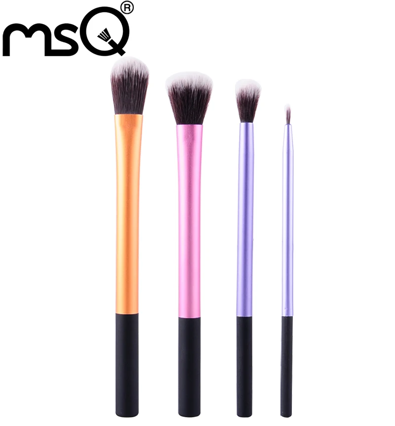 MSQ Detailer + Pointed Foundation + Buffing + Contour Brush 4 pcs/set
