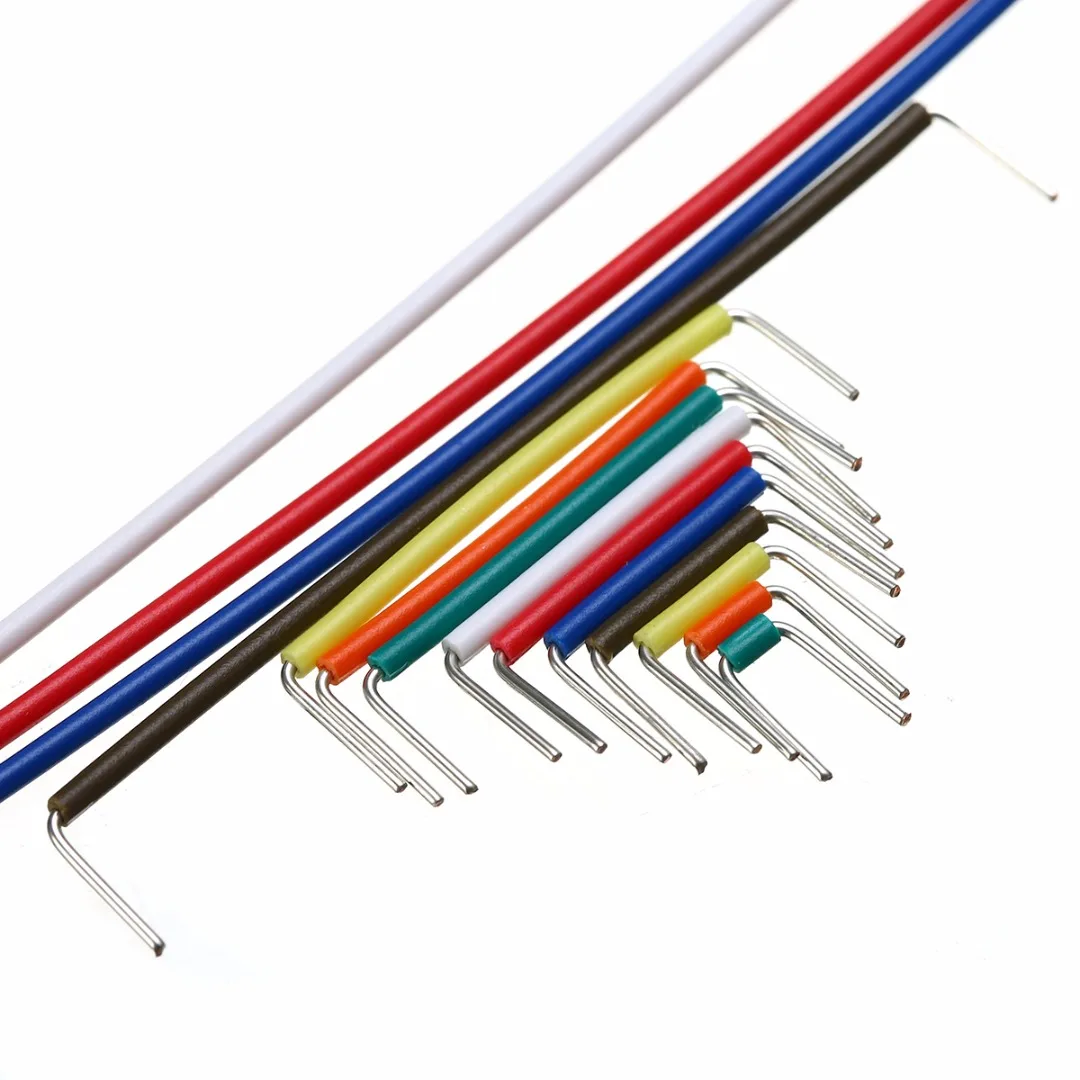 140pcs Solderless Breadboard Jumper 22 AWG Solid Wires Cable Kit Set with Plastic Box 9Colors