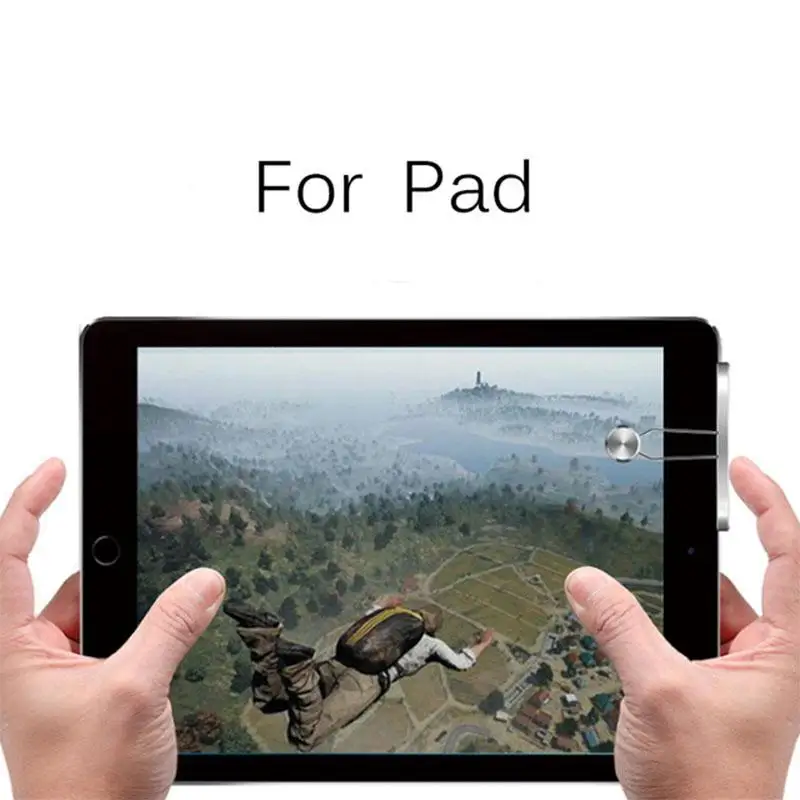 Для iPad Android планшет металлический игровой триггер для мобильного телефона геймпад для ножей/правила выживания/PUBG игра кнопка огня - Цвет: 1piece-for Pad
